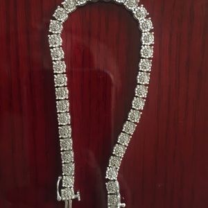 .925 sterling silver diamond bracelet